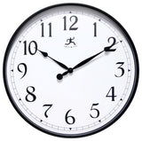 18" Black Office Clock