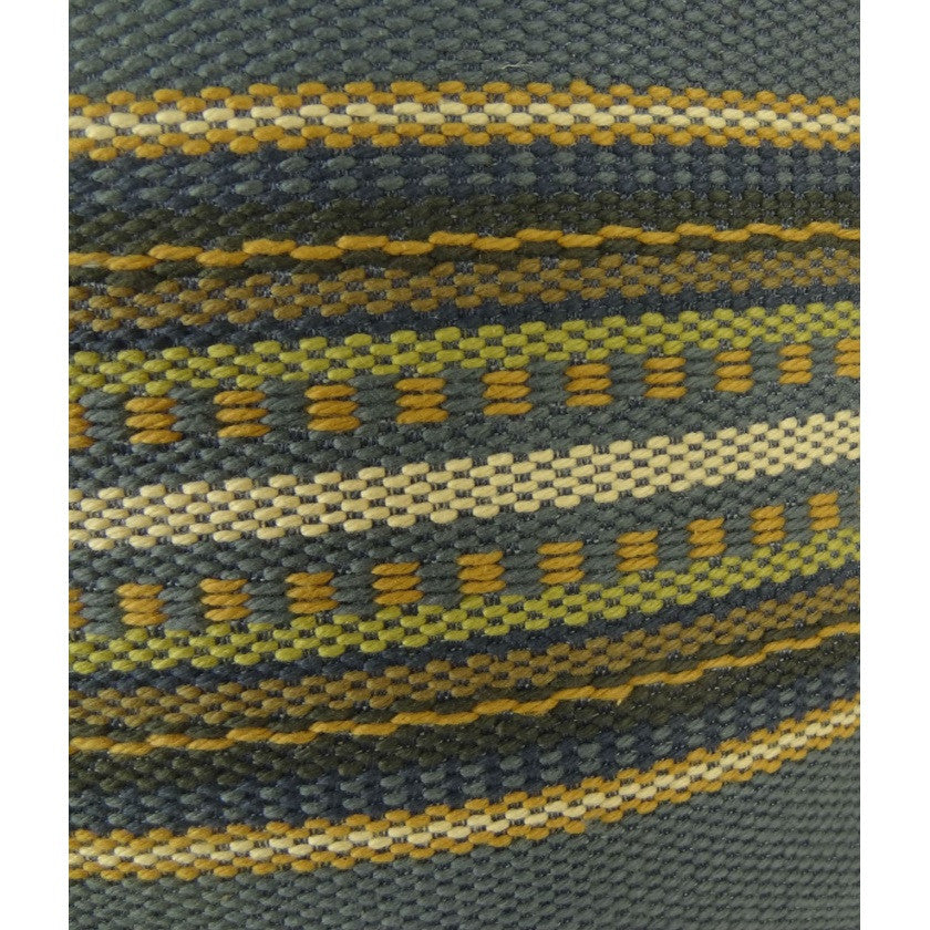 Plutus Chic Stripe Indigo Handmade Pillow, (Double sided  16" x 16")