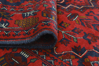 Khamyab Nevaeh Red/Navy Rug, 3'3x4'11