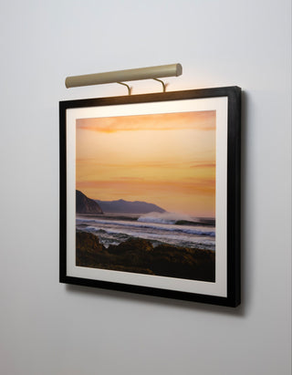Cerno Art Light, 36"W, Brushed Brass, 3000K, Hardwire 120V Dimmable