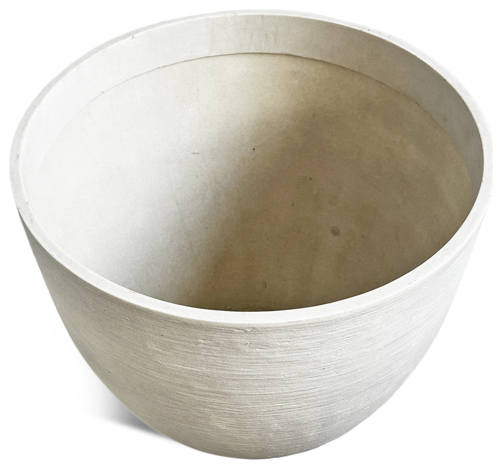 White Composite Planter Pot Large
