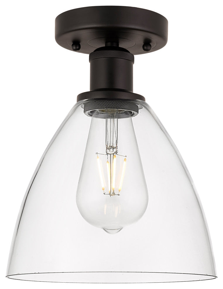 Innovations 616-1F-OB-GBD-752 1 Light Semi-Flush Mount, Oil Rubbed Bronze