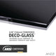Veil Series 74"x34" Framed Frosted Glass Shower Screen Shower Door, Matte Black, Tinted