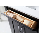 Tahoe Double Vanity Set With Mirrors, 60", Espresso With Cultured Marble Top