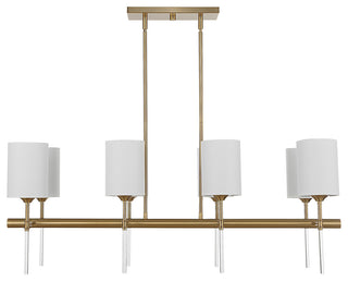 Uttermost 21388 Awyr 8 Light 44"W Linear Chandelier - Multi-Colored