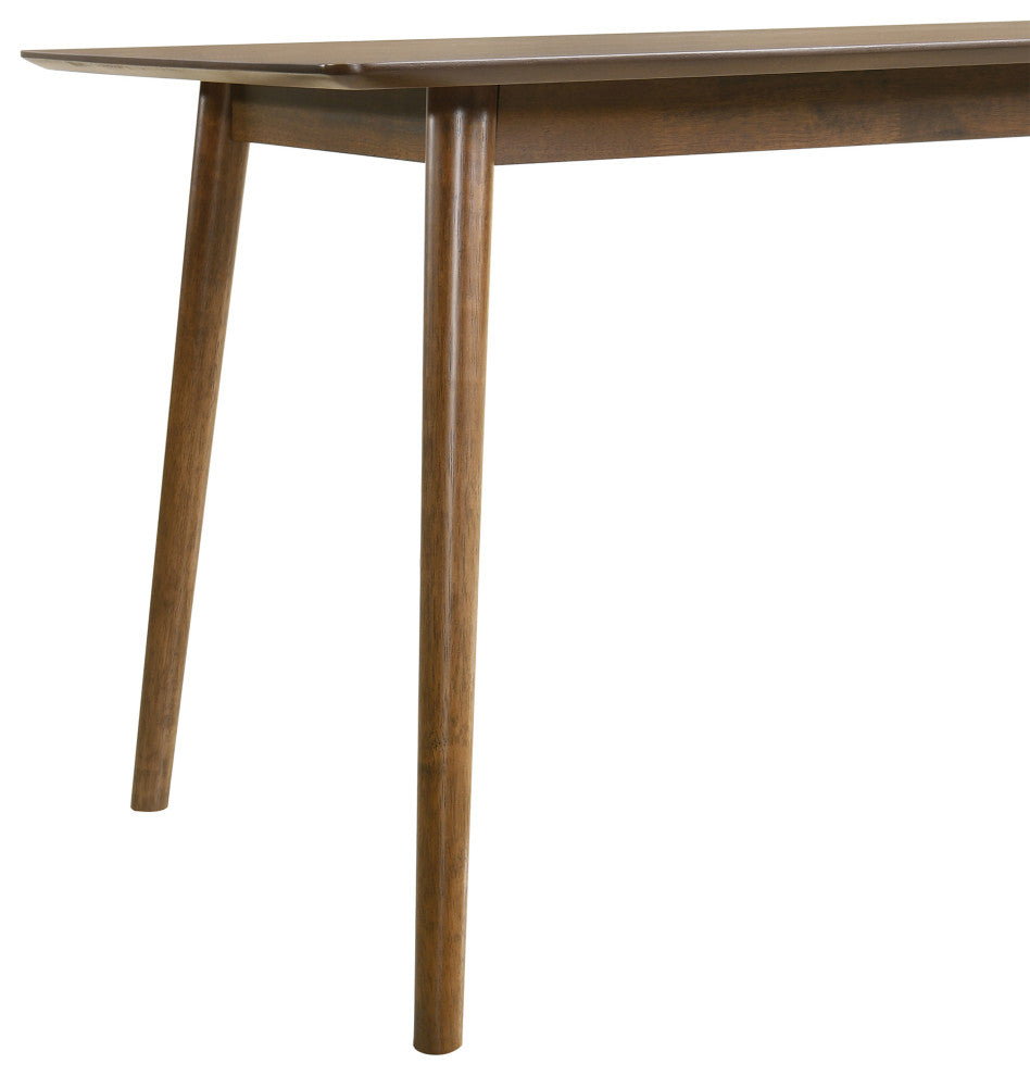 Westmont Santana 5-Piece Walnut Wood Dining Table Set With Blue Fabric