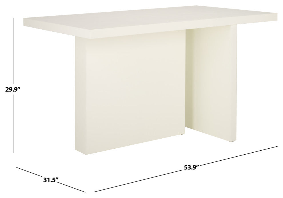 Safavieh Assana Dining Table, Ivory, Ivory