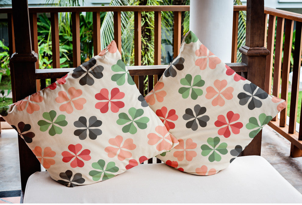 Lucky Patch St. Patrick's Day Indoor/Outdoor Throw Pillow, Pepper, 16x16"