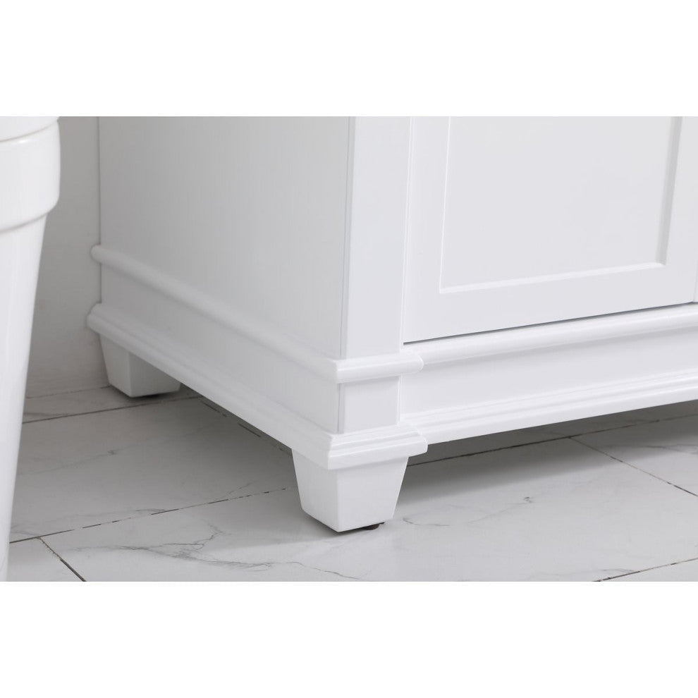 Elegant Decor Wesley Bathroom Vanity VF50036WH, White