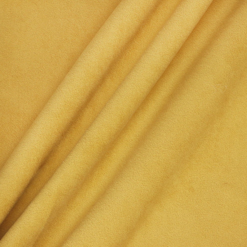 Delara Set of 1 Velvet 20x20" Cover, Mustard Yellow, Pillow Cover Only