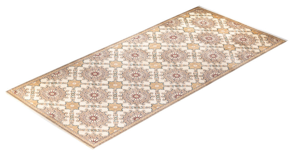 Mogul, One-of-a-Kind Hand-Knotted Area Rug Ivory, 9' 1" x 20' 8"
