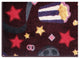 Area Rug Feature Film, Nylon Stainmaster Carpet, Burgundy, 11' Round