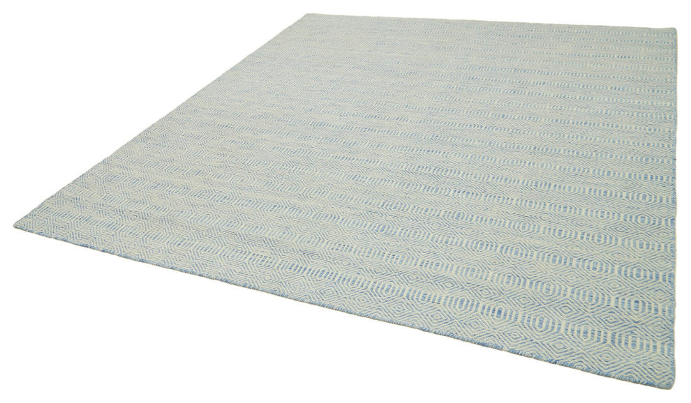 Rug N Carpet - Hand-knotted Modern Design 8' 0'' x 10' 0'' Wool Unique Kilim Rug
