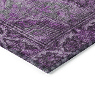 Machine Washable Indoor/Outdoor Chantille ACN1761 Purple 2'3" x 7'6" Runner Rug