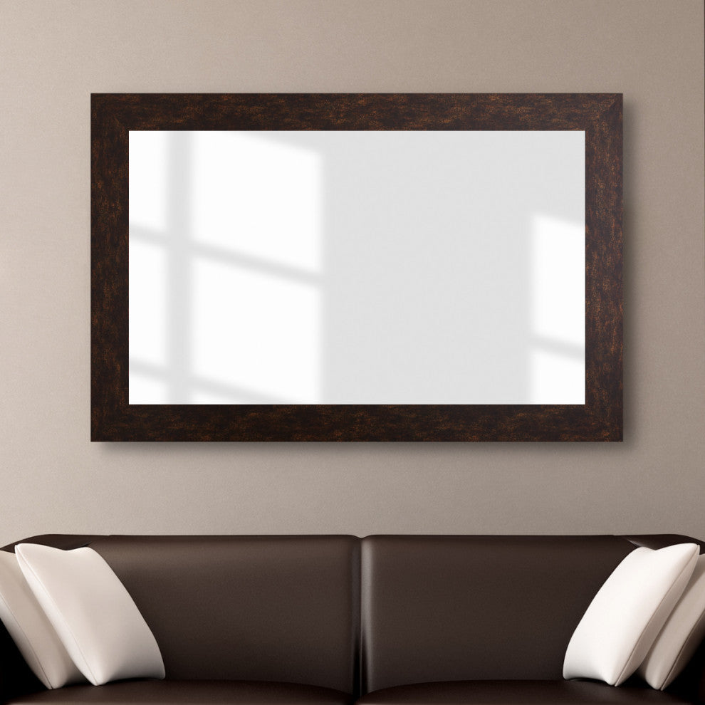 Pendleton Framed Wall Mirror, Bronze, 28" X 60"