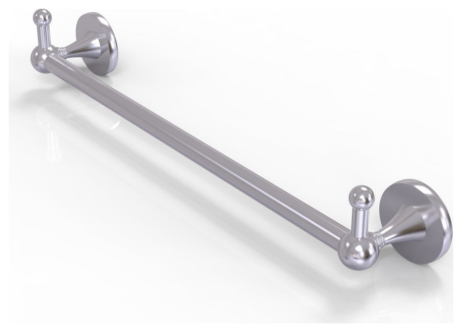 Shadwell 30" Towel Bar with Integrated Hooks, Satin Chrome
