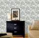 Spring Garden Wallpaper, White and Yellow