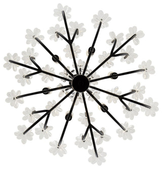 Wildflower 6-Lt Chandelier - Matte Black