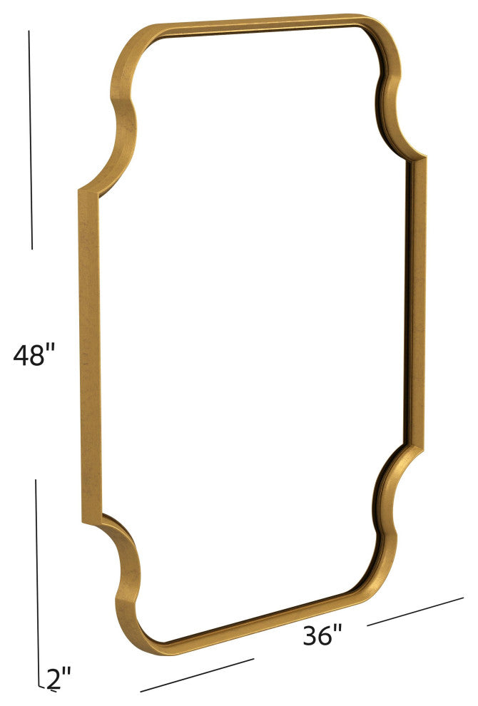Lyenda Wall Mirror - Gold Leaf