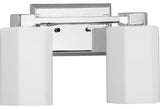 Estrada Collection 2-Light Contemporary Bath and Vanity Light, Polished Chrome
