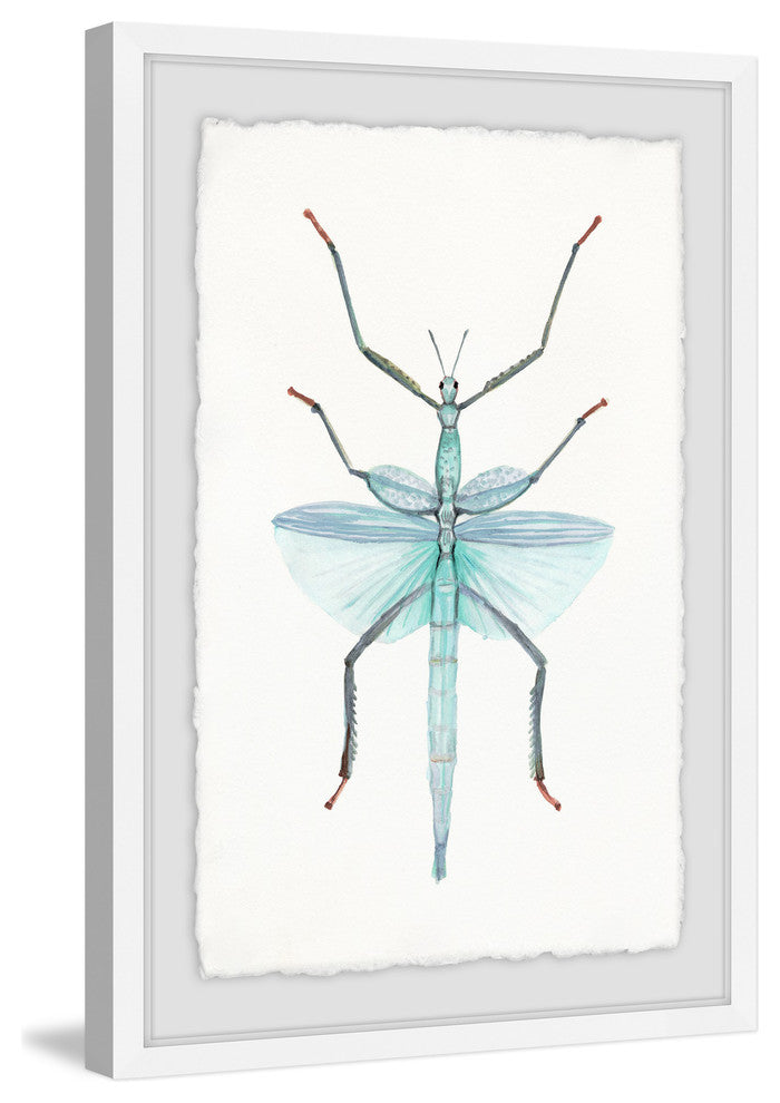 "Green Walking Stick" Framed Painting Print, 30"x45"