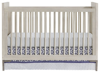 Beck 55"W Wood Cottage Crib, Gray