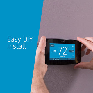 Sensi Touch Smart Thermostat Touchscreen Color Display, Programmable., Black