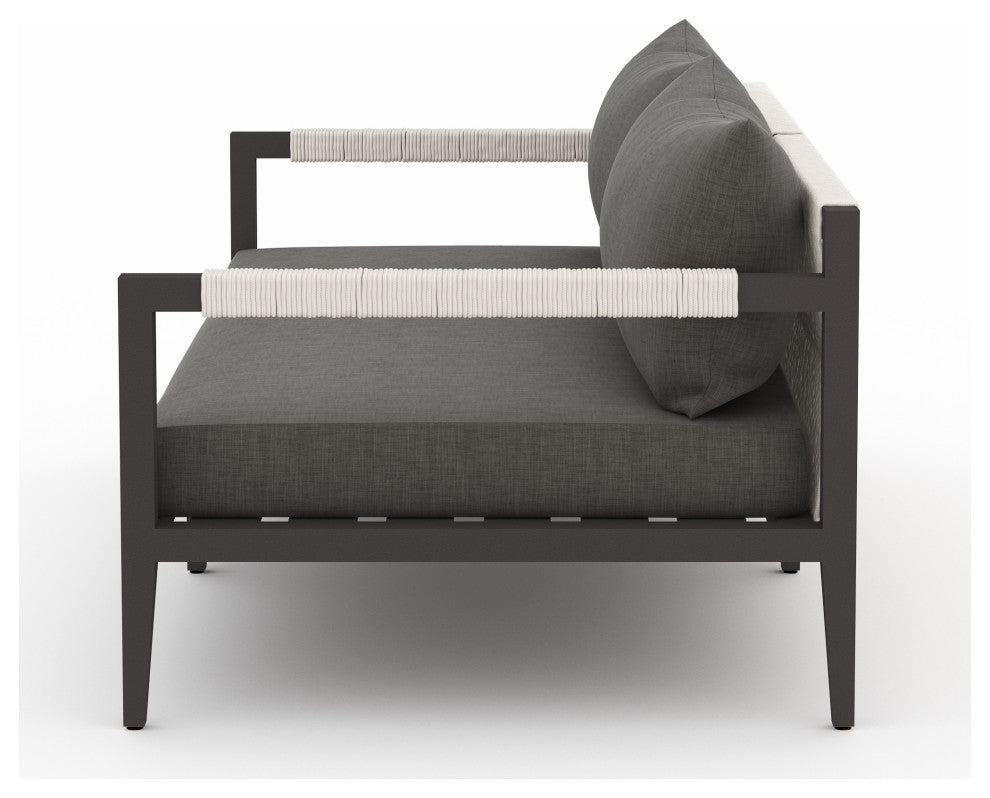 Sherwood Outdoor Sofa-63"-Bronze/Char