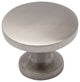 Utopia Alley Emme Ring Cabinet Pull, 1.14"D, Brushed Nickel, 5 Pack