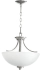 Quorum 2760-16-64 Three Light Dual Mount, Classic Nickel Finish