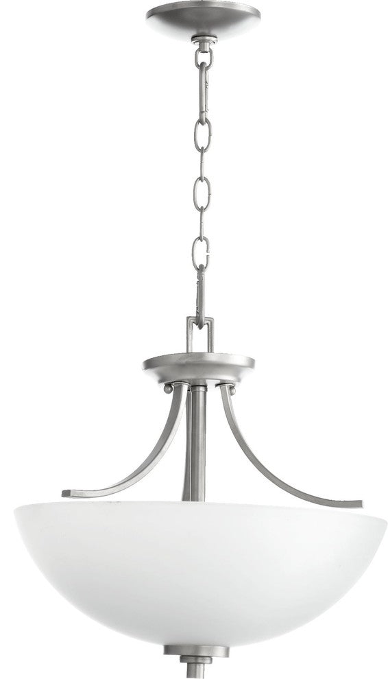 Quorum 2760-16-64 Three Light Dual Mount, Classic Nickel Finish