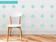 Plus Sign Fabric Wall Decals, Set of 18, Aqua
