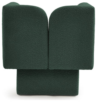 Marcel Boucle Fabric Upholstered Chair, Green