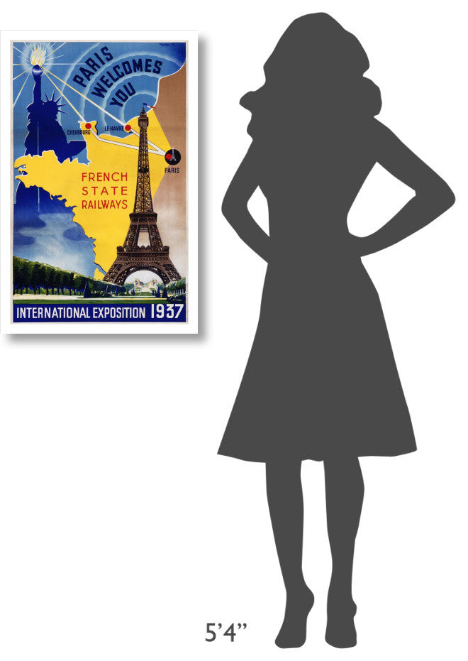 "Paris / International Exposition 1937" Digital Paper Print by Lilden, 21"x32"