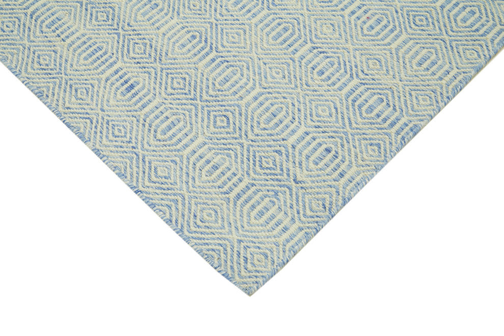 Rug N Carpet - Hand-knotted Modern Design 8' 0'' x 10' 0'' Wool Unique Kilim Rug
