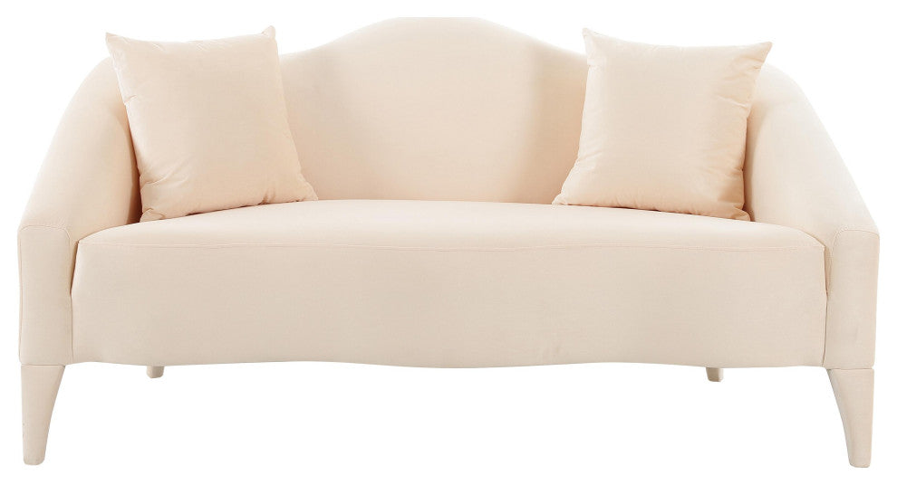 Naya Peche Velvet Loveseat