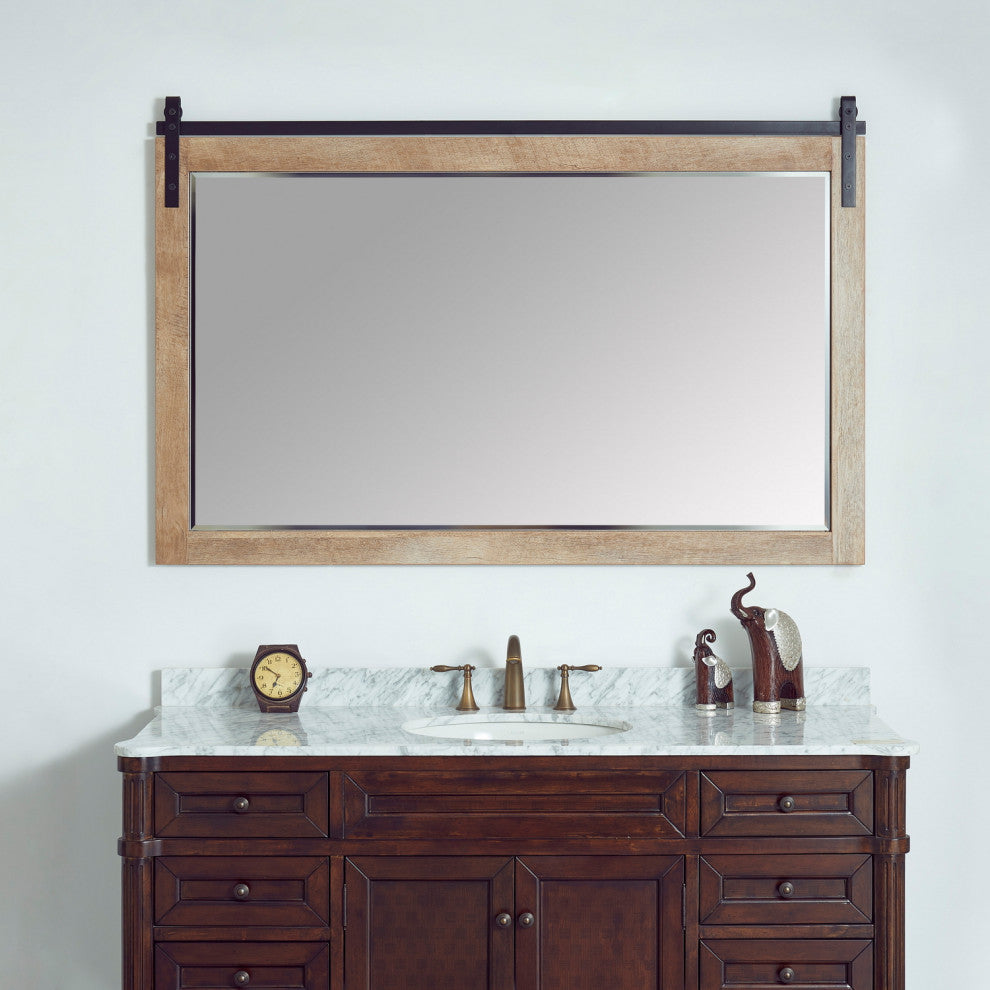 Cortes Rectangular Wall Mount Mirror, North American Logs, 60"