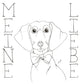 "Puppy Love Dachshund" Digital Paper Print by Elyse DeNeige, 32"x32"
