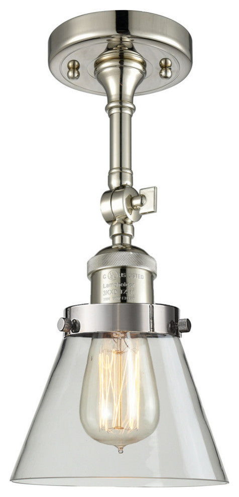 Innovations Lighting 201F-Pn-G62 1 Light Semi-Flush Mount