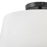 Lark 83773 Beale 2 Light 14"W Semi-Flush Ceiling Fixture - Black