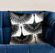 Plutus Black Swan Black Animal Motif Luxury Throw Pillow, 20"x30" Queen