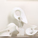 Organic Shape Abstract Free Form Sculpture on Pedestal Figural Modern Off White