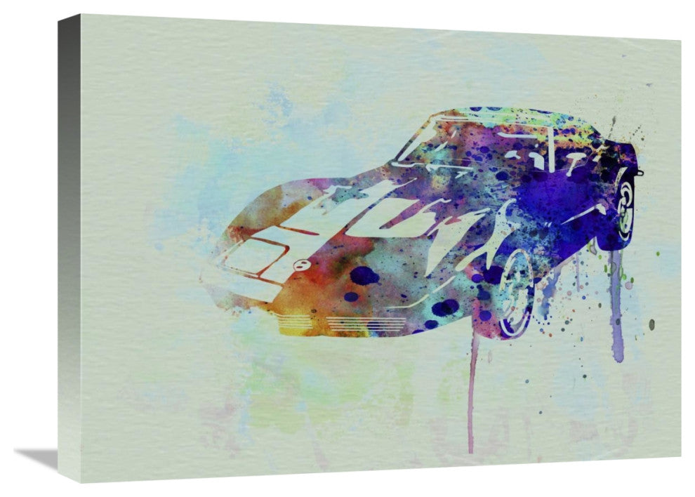 "Corvette watercolor" Fine Art Print