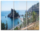 "Taormina Island Panoramic View" Photo Metal Wall Art, 3 Panels, 36"x28"