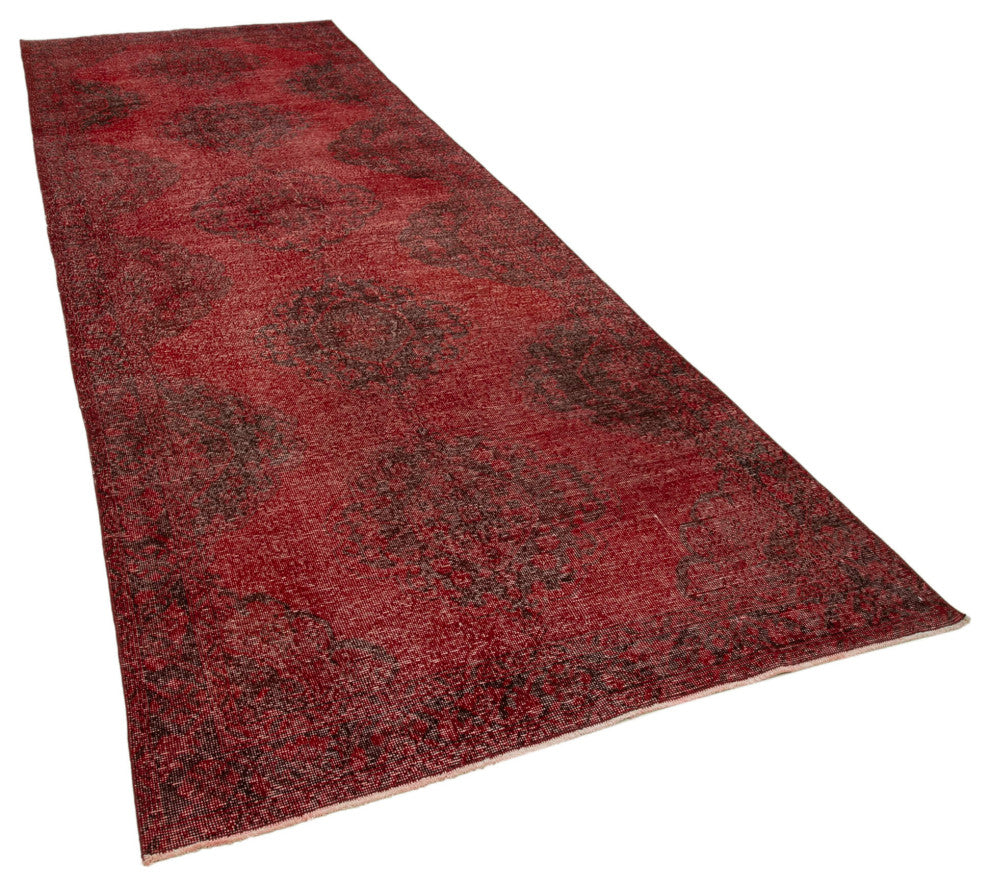 Rug N Carpet - Hand-knotted Anatolian 4' 7" x 13' 1" Rustic Runner Rug