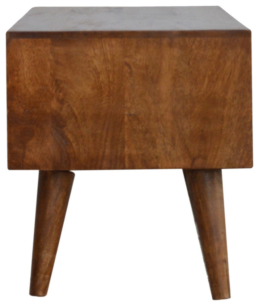 Chestnut Prism Sliding Media Unit