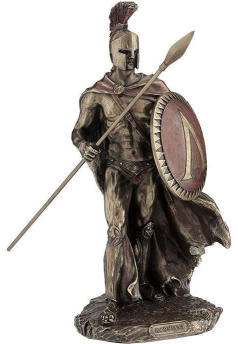 Leonidas With Spear Statue - 9.875 Inches