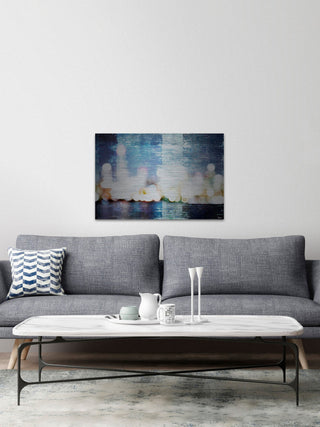 "City Scape" UV Ink Print on Brushed Aluminum, 60"x40"