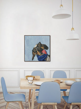 "Bare" Floater Framed Painting Print on Canvas, 12"x12"