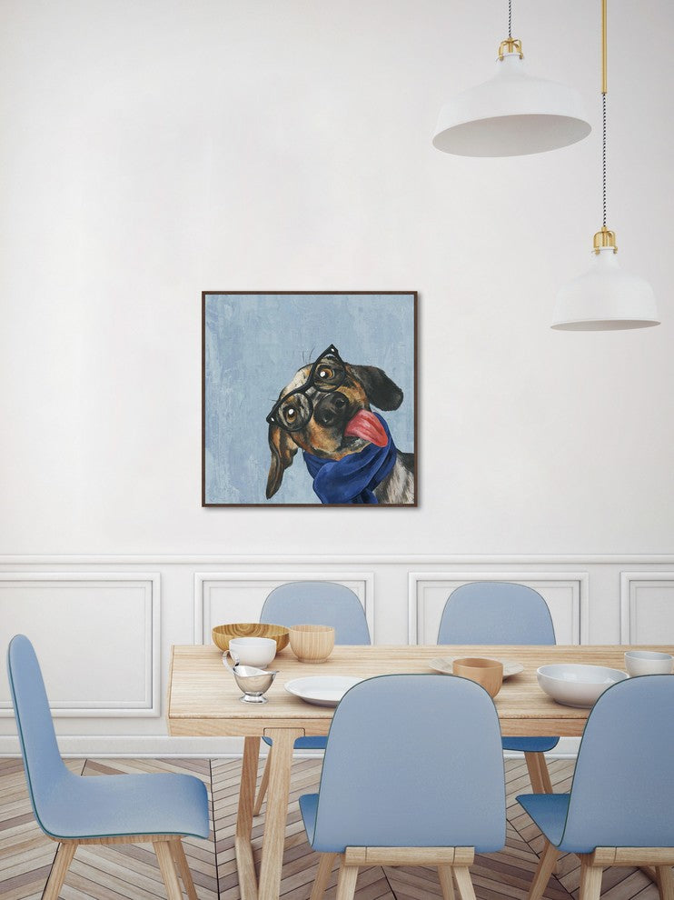 "Bare" Floater Framed Painting Print on Canvas, 12"x12"